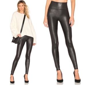 Spanx Faux Leather Leggings Black